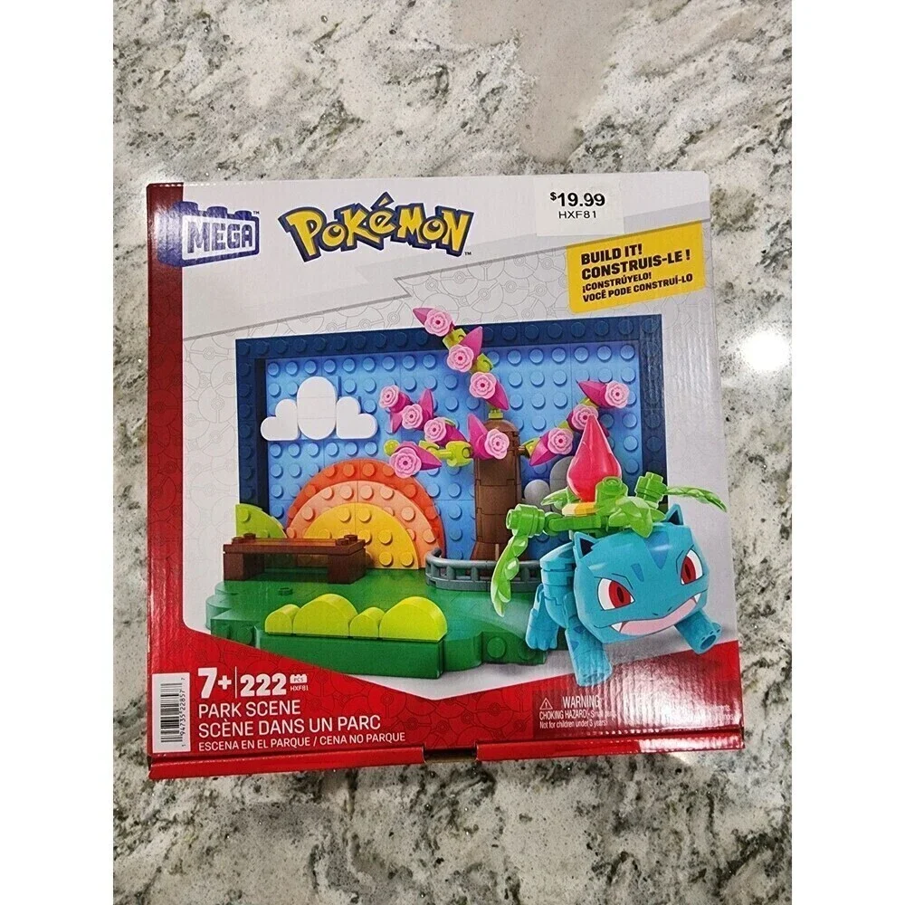 Pokemon Park Scene Building Toy Kits, 220 Pieces (MEGA)